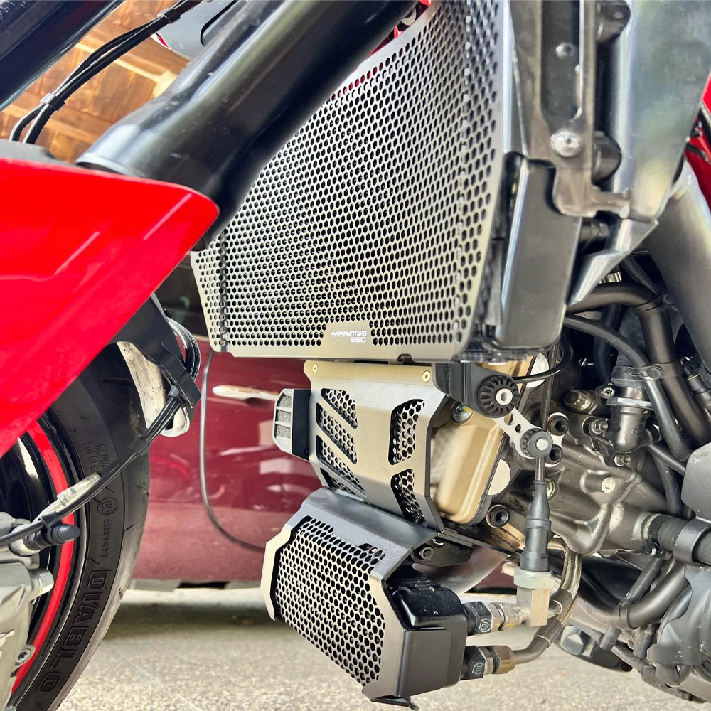 

2025 For Ducati Hypermotard 950 SP RVE 2019 2020 2021 2022 2023 2024 Radiator Grille Guard Cover Oil Cooler Guard Engine Guard