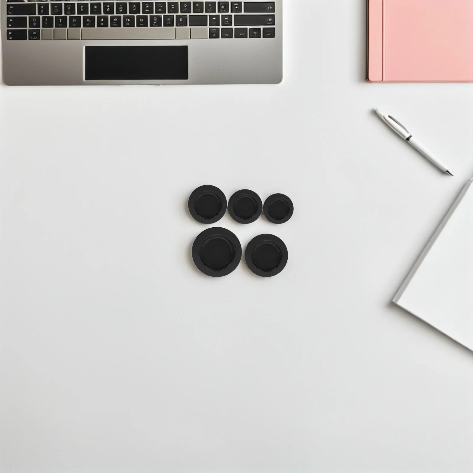 

5pcs Round Rubber Plugs Piggy Bank Stoppers Replacement Cap For Money Pot Easy Install Reusable Assorted Sizes Black Stopper