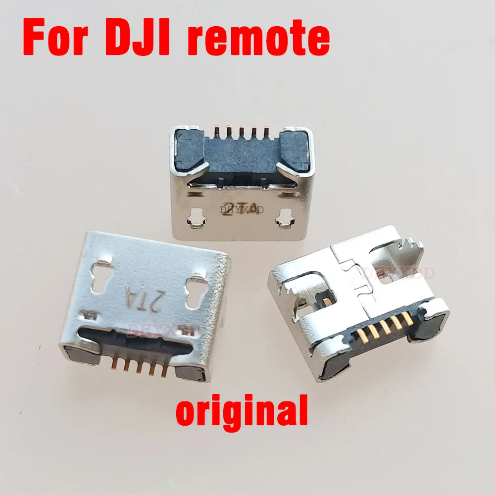 Imagem -03 - Conector de Boca Quadrada para Dji Controladores Remotos ar Fêmea Soquete Original Micro Usb Porta de Carregamento Royal Pro 10 Pcs