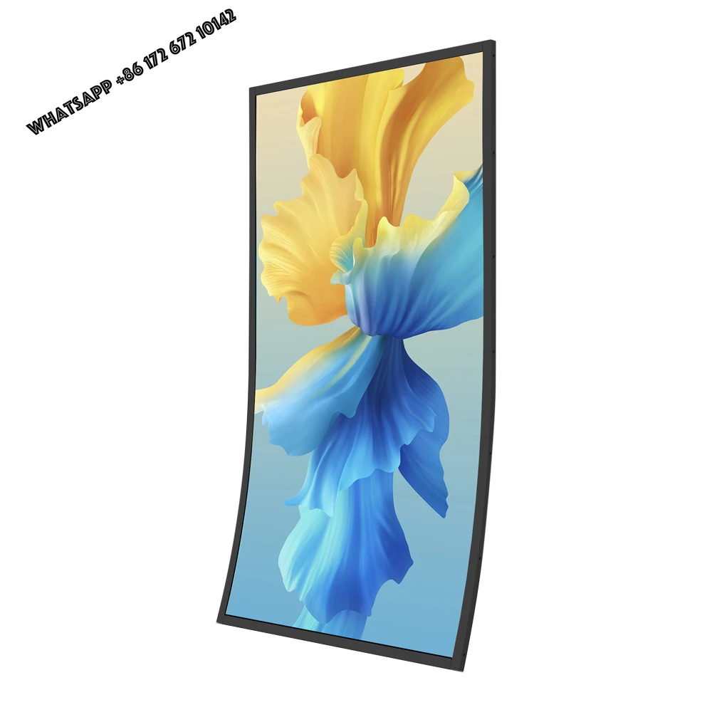 23.6 32 39 43 Inch Custom Size C Shape Lcd Screen Touch Curve Game Machine Screen Industrial Capacitive Touch Panel Lcd Display