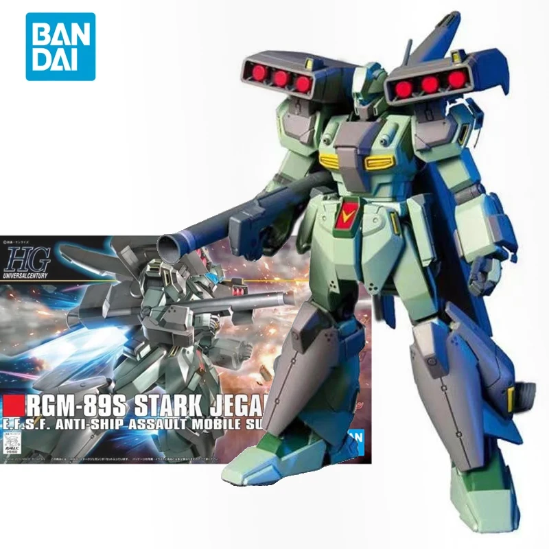 

Bandai Original Anime GUNDAM Model HGUC 104 1/144 GUNDAM RGM-89S STARK JEGAN Action Figure Assembly Mode Toys Gifts for Children