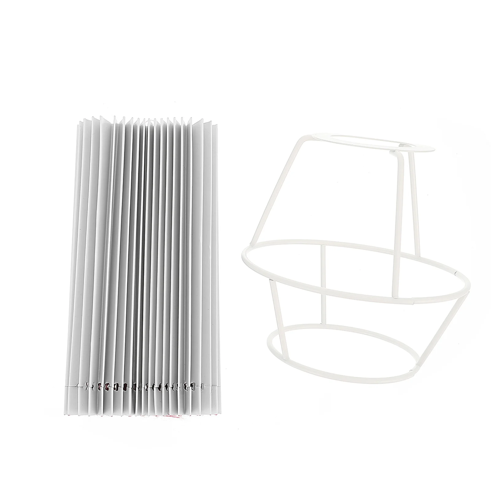 

Pendant Light Pleated Lampshade Cloth Bedside Cover Decorate Table Red Simple Style