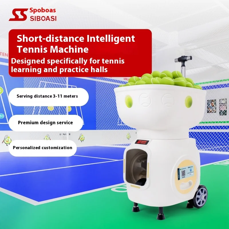 أفضل بيع T2403A الذكية آلة كرة التنس الداخلي الرياضة الصغيرة الصالة الرياضية مدرب الكرة المغذية للتدريب على المسافات القصيرة