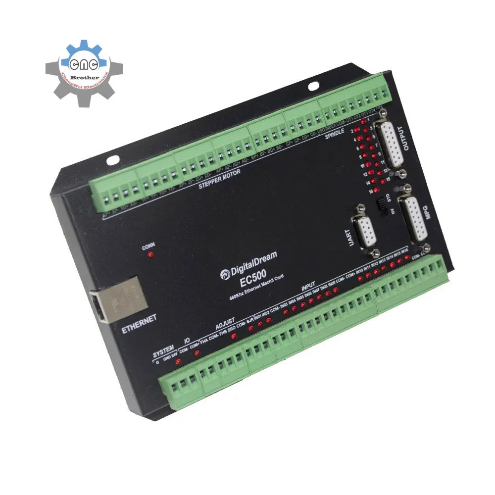 Mach3 CNC Ethernet Motion Controller EC500 460kHz 3/4/5/6 Axis upgrade Motion Control Card for milling machine