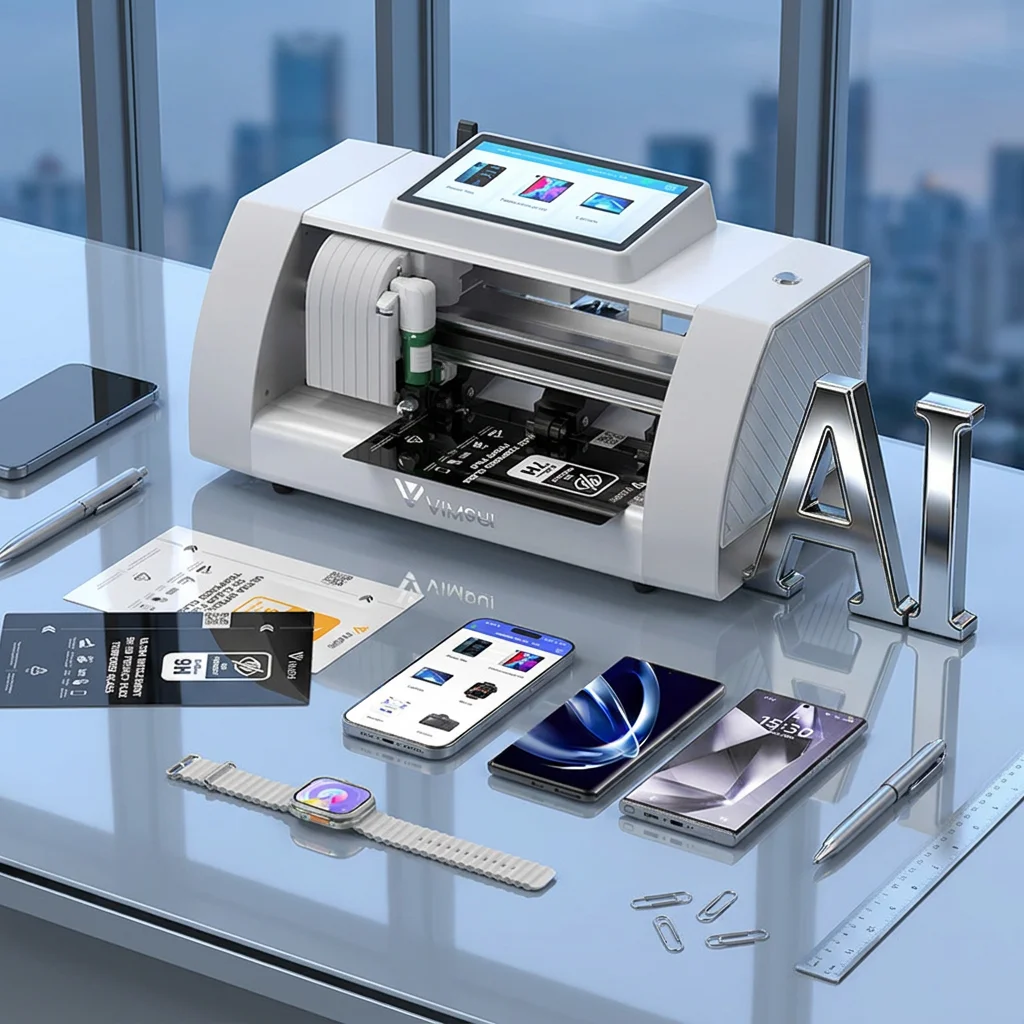Hydrogel Film Screen Protector Cutting Machine Auto Cutting Auto Adjust Knife Pressure Cutter for Mobile Phone