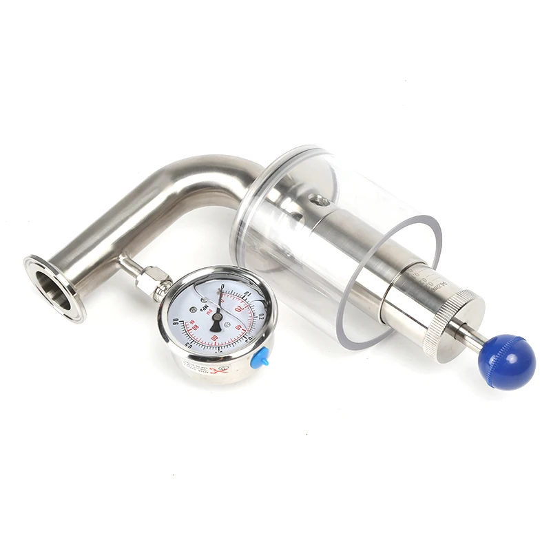 304 Stainless Steel Exhaust Pressure Reducing Valve Sanitary Fermentation Tank Safety Automatic Kaiseman Adjustment Air Valve