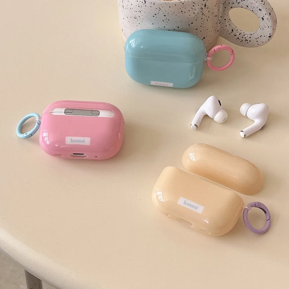Korea Candy Color Silicone Soft Shell For AirPods Pro 2 Protection Cover For AirPods 1 2 3 Cute Lovers Shockproof Earphone Cases