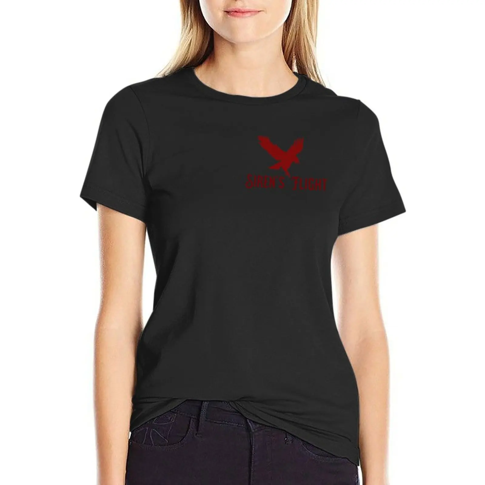 Siren's Flight T-Shirt tees summer top summer tops tops black t-shirts for Women