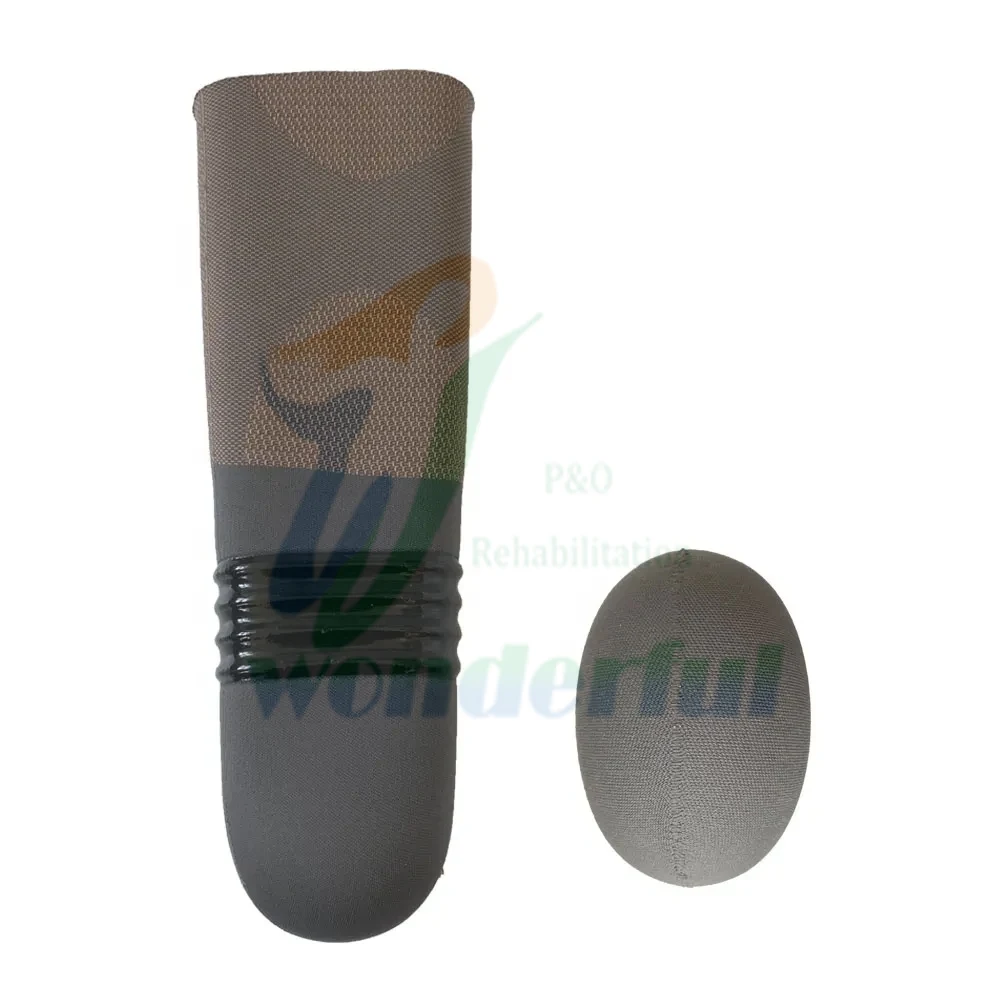 ALPS Prosthetic Leg Amputee Silicone Liner With Rings of Sealing With Lock/ No Locking Gel Liner Orthotics