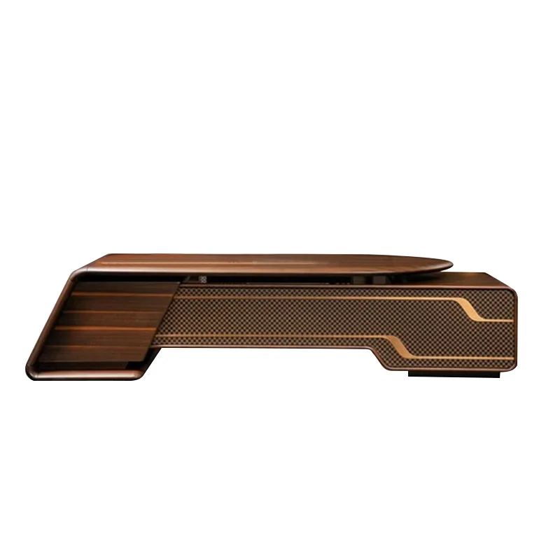Brown Household Office Desk Gaming Drawer Luxury Executive Study Office Desk Laptop Storage Drawers Mesa Ordenador Furniture