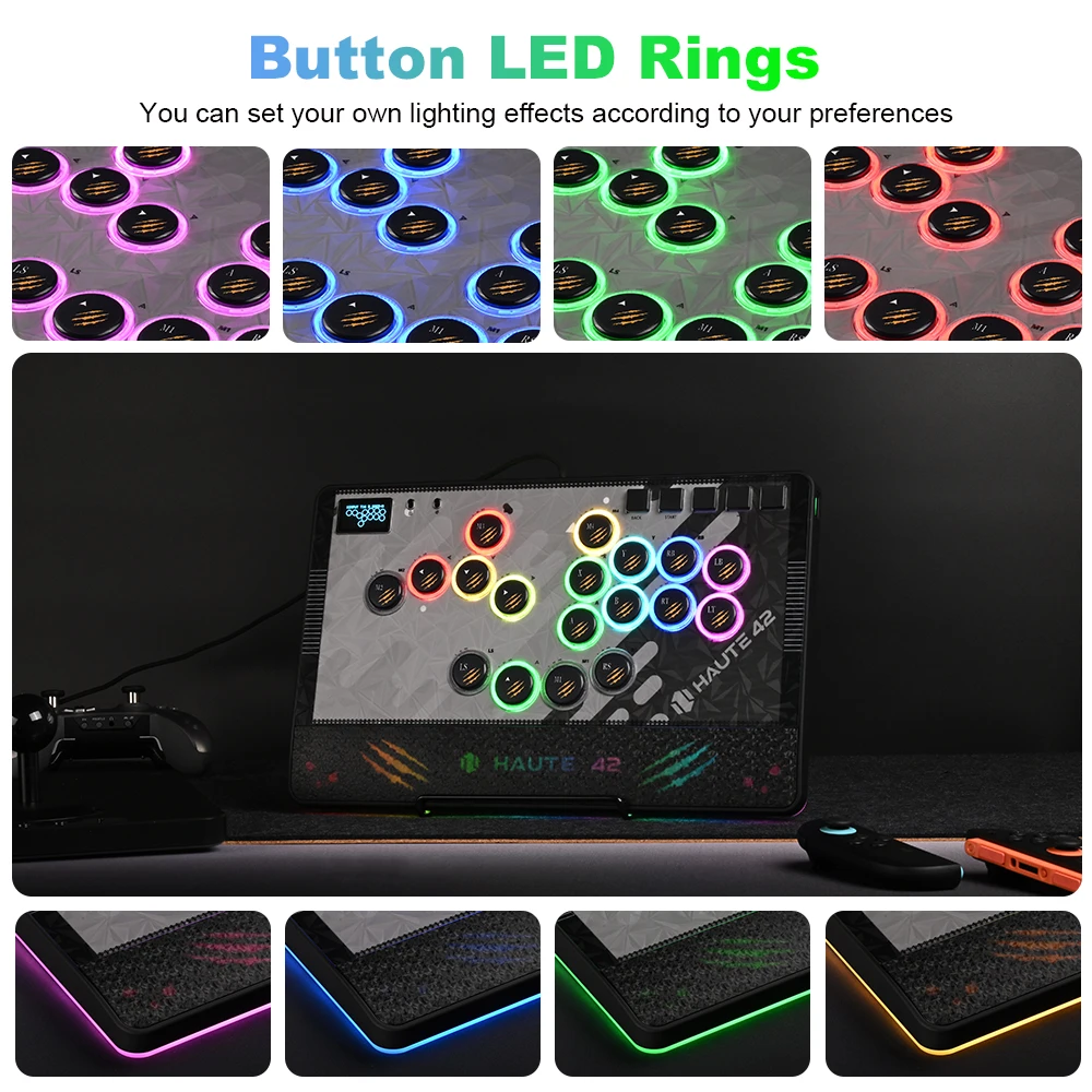 Haute42 C-AT Magnetic Leverless Hitbox Controller Stickless Arcade