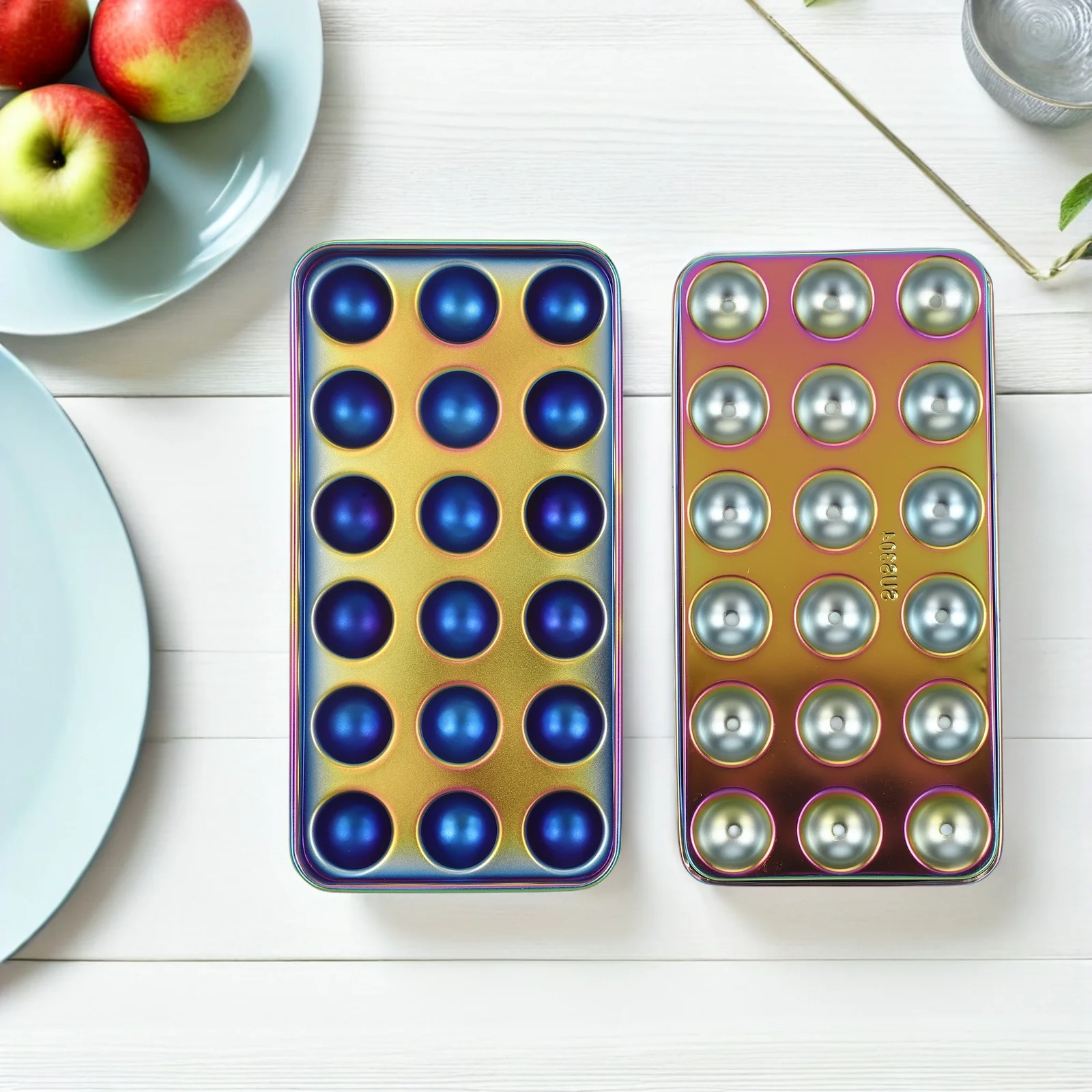 

Stainless Steel Ice Cube Mold Stackable Freezer Tray For Baby Food Breastmilk Soup Candy Making Ice Ball Maker