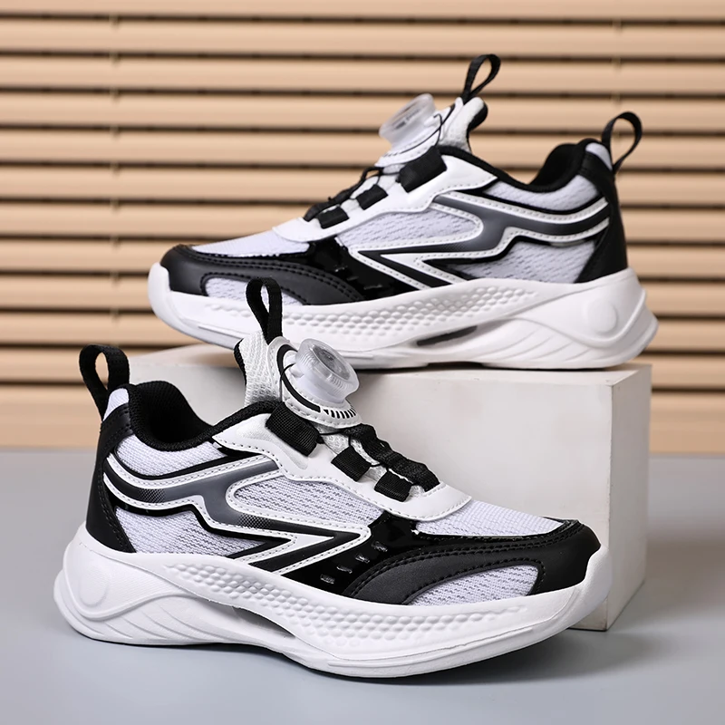 

Детская спортивная обувь, повседневные легкие дышащие кроссовки, новые удобные теннисные туфли на плоской подошве роскошного дизайна для детей