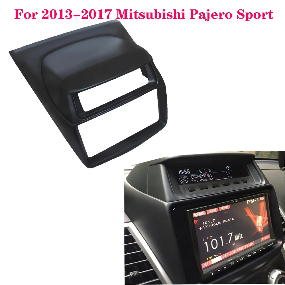 

Для Mitsubishi Pajero Sport 2013-2017: Панель для автомагнитолы/DVD, 2 DIN, установочный комплект, рамка-переходник для приборной панели