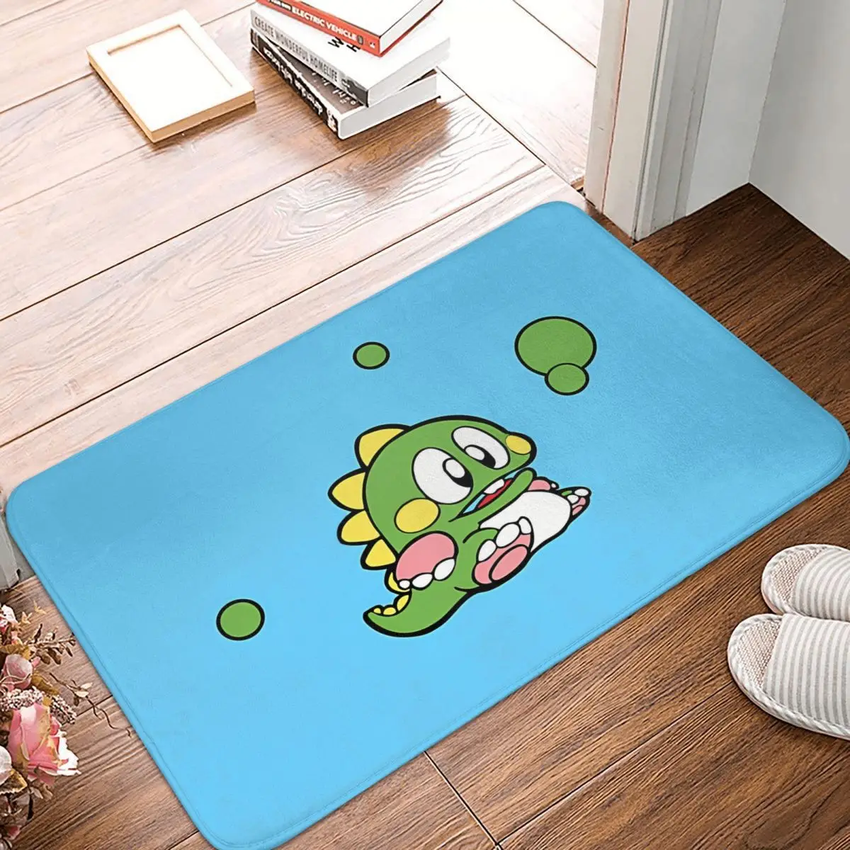 Matching 2 Player 1UP Bub Bubble Bobble Game Dragon Bedroom Mat Rug Home Doormat Living Room Carpet Outdoor