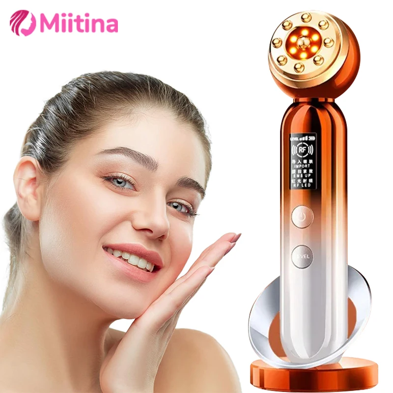 EMS Gezichtsschoonheidsapparaat Lite Radiofrequentie Oogmassager Microstroom LED Foton Gezichtsverzorgingshulpmiddelen Gezichtslift Rimpelverwijderaar