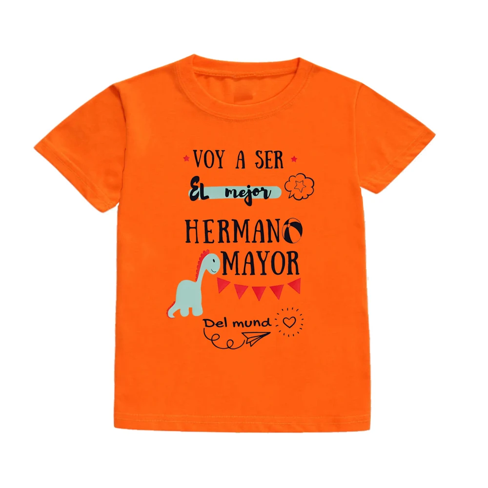 I Will Become The Best Brother in The World Kid T-shirt Short Sleeve Crew Neck Top Boy Print Child Tshirt Kids Summer Clothes
