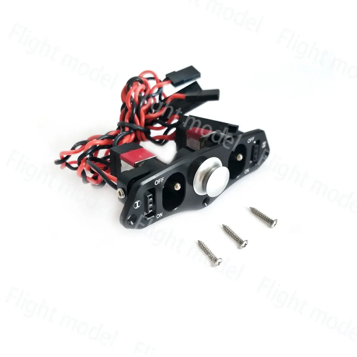 High Quality Miracle Heavy Duty Metal CNC Alloy Dual Power Switch with Fuel Dot for RC Airplane Boat Model