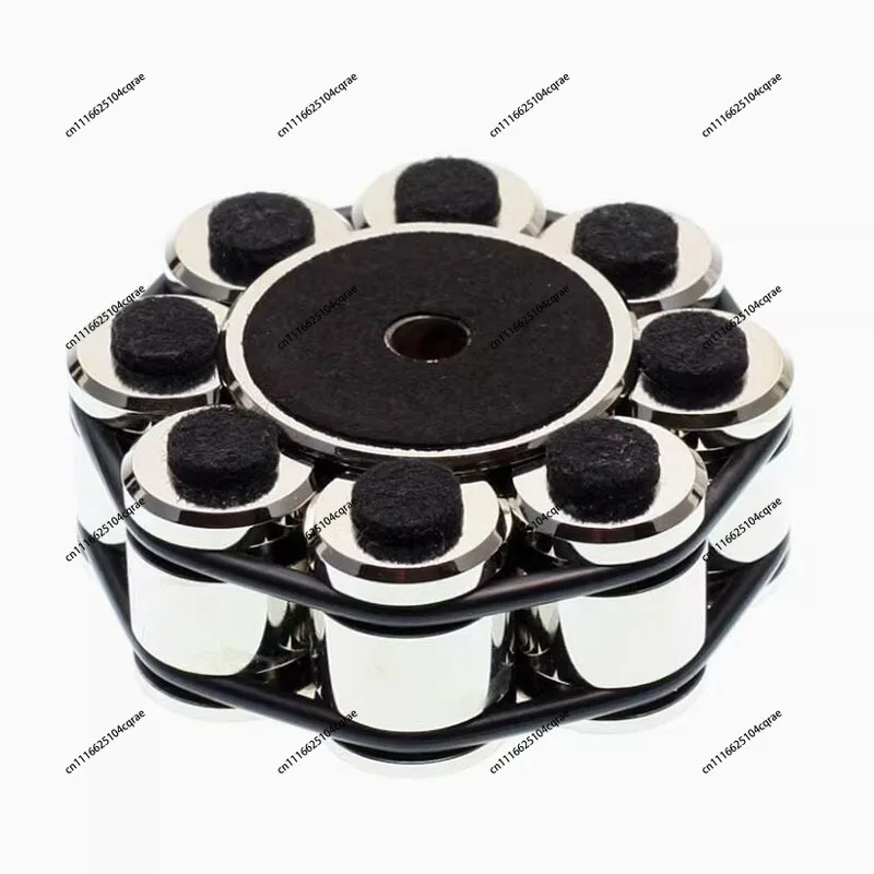 vibration-damping-disc-clip-69x28mm-lp-turntable-stainless-steel-record-weight-550g-anti-slip-vinyl-stabilizer