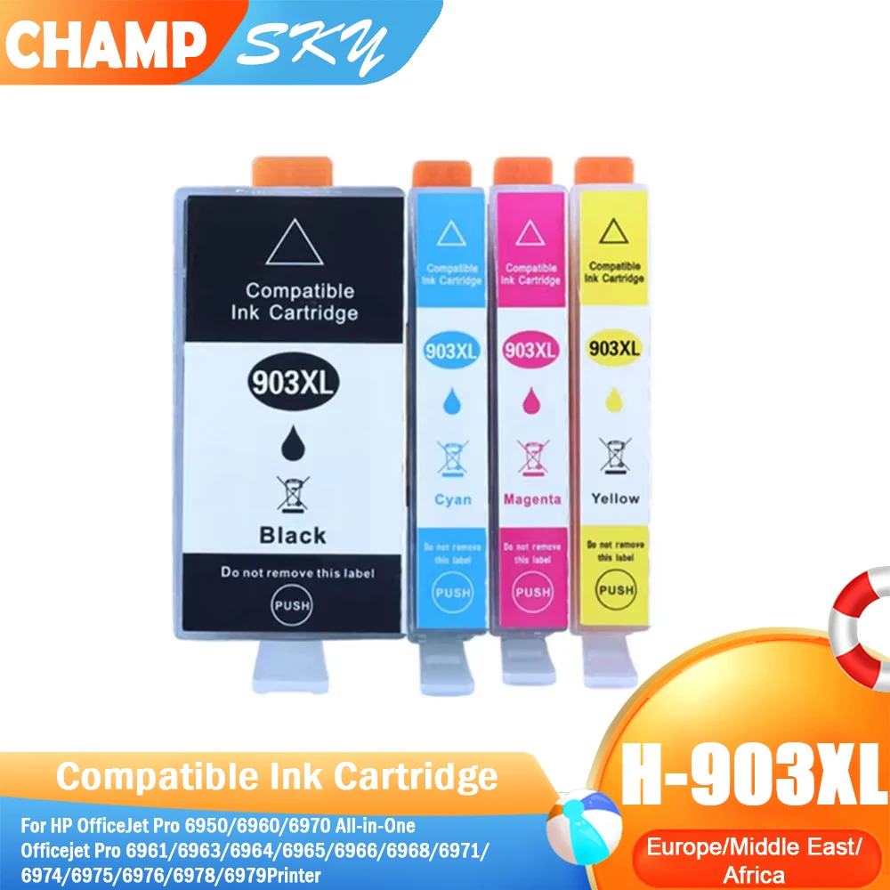 Sky Compatible Ink Cartridge For HP903 HP903XL 903 903XL 907 For HP OfficeJet Pro 6950 6960 6970 Printer