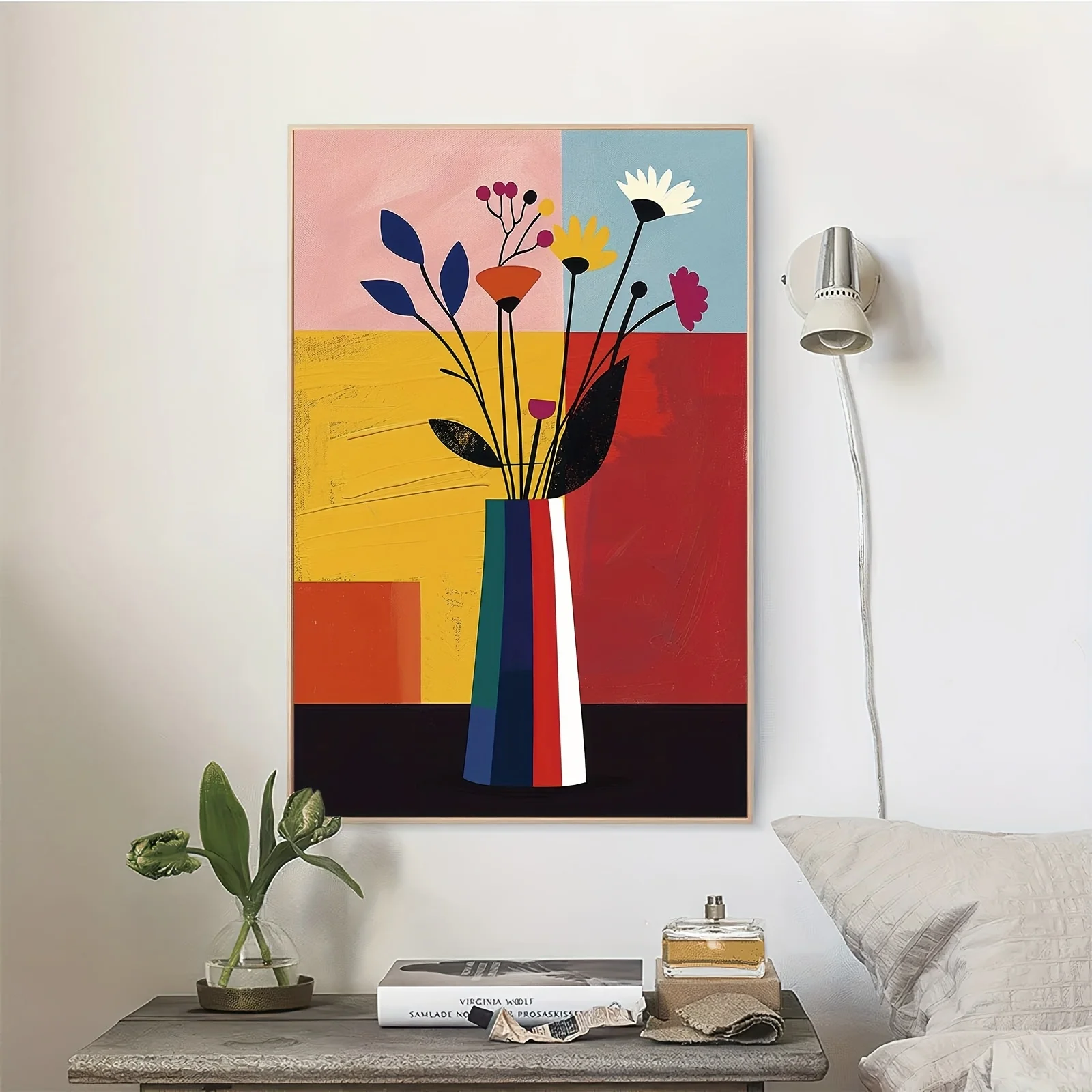 طباعة قماشية فنية عالية الجودة، ملصق تجريدي حديث بدون إطار للمكتب المنزلي وغرفة المعيشة وغرفة النوم وجدار المطبخ وتناول الطعام