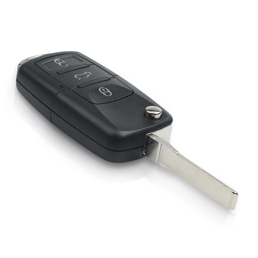 KEYYOU-składana klapka zdalnie sterowany klucz, 3 przyciski, 434Mhz, ID48, Chip 1 j0959753ah, do volkswagena, VW, Beetle, Bora, golfa, passata B5