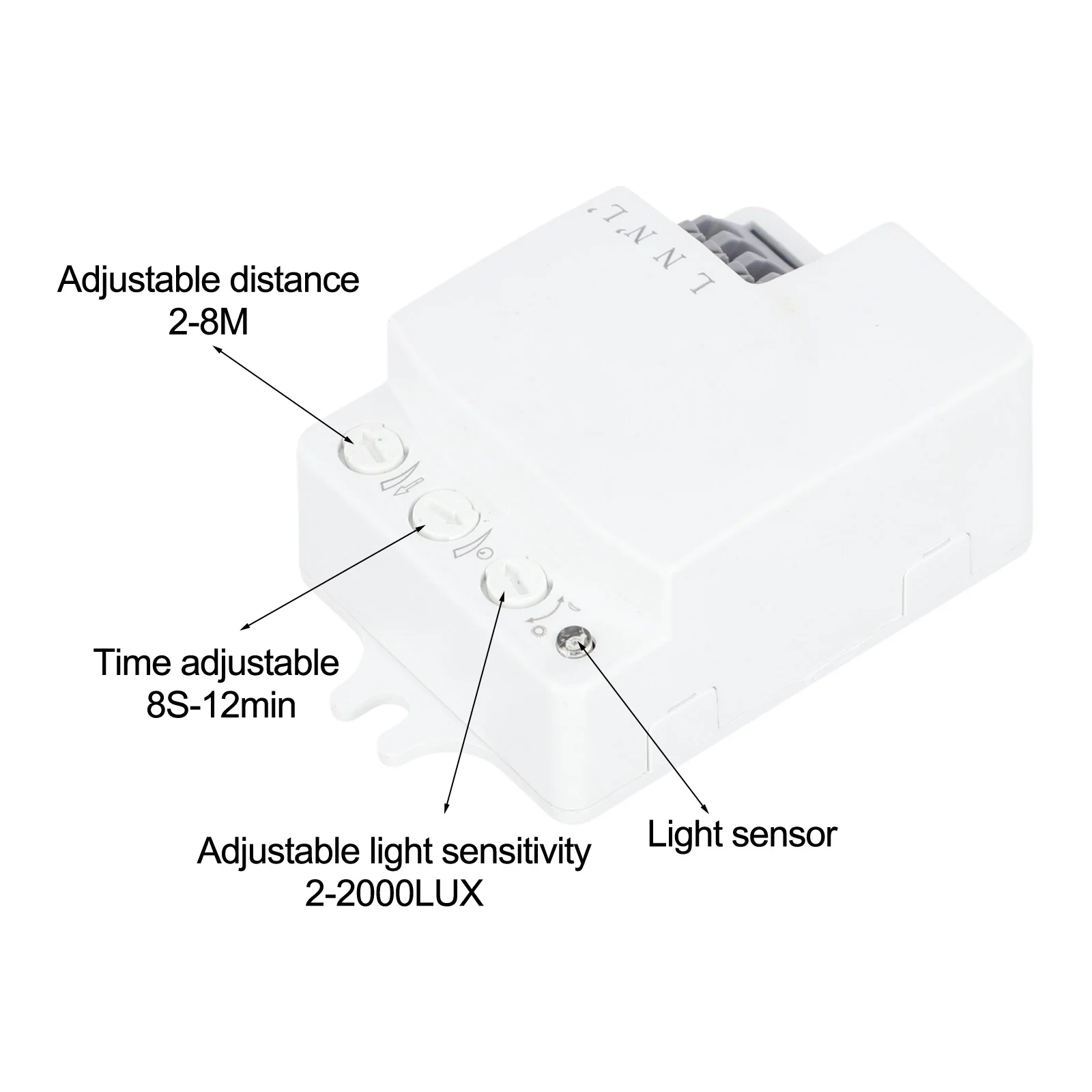 Adjustable Distance Indoor Led Lighting Indoor Led Lighting Rated Frequency Rated Voltage Sensor Switch Adjustment Settings