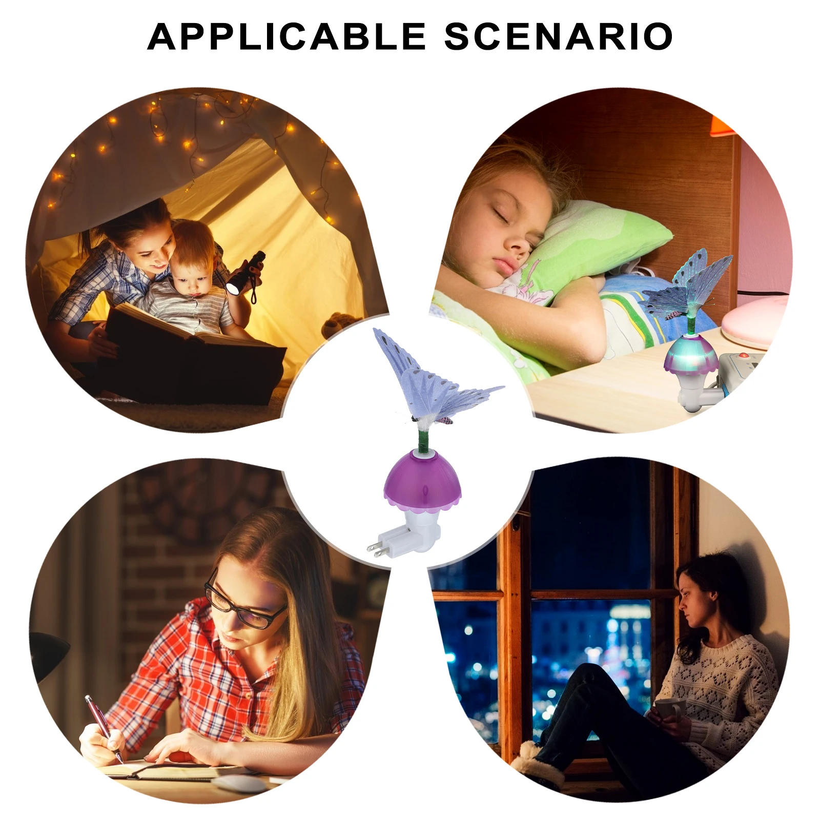

Creative 3D Butterfly Night Light Lamp For Bedroom Wedding Home Decoration Led 3D Illusion Lamp With Us Plug For Living