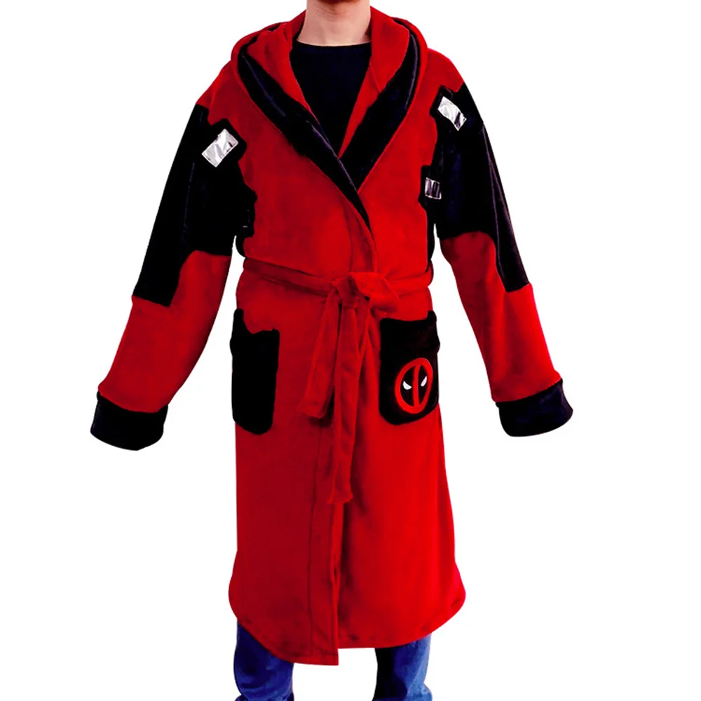 

Cartoon Red Long Warm COSPLAY Thickened Anime Character Pajamas Creative Personalized Embroidered Cosplay Clothing Halloween