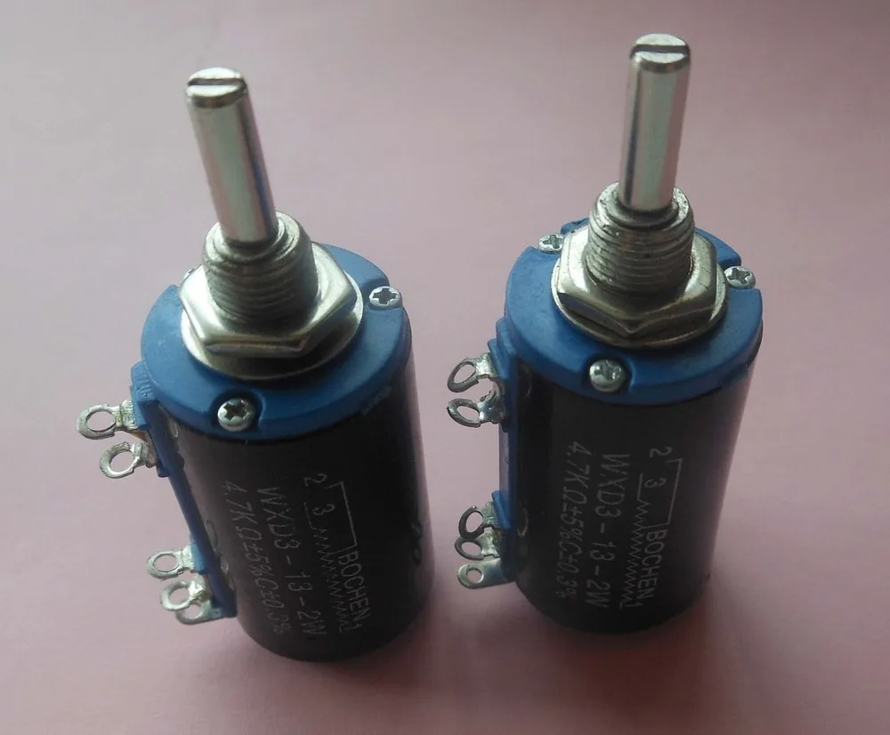 US Stock 2pc Multi-Turn Wirewound Potentiometers WXD3-12 470R 3K3 4.7K 5.6K 10K Ω OHM
