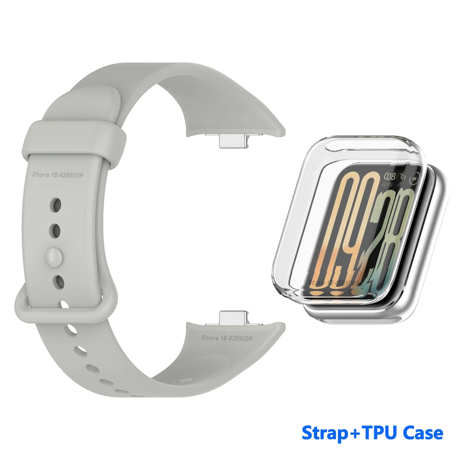 Xiaomi Mi Band 9 Pro 용 실리콘 스트랩 및 케이스 Mi Band 8 Pro/9 Pro 교체 용 시계 밴드 용 스마트 시계 통기성 팔찌