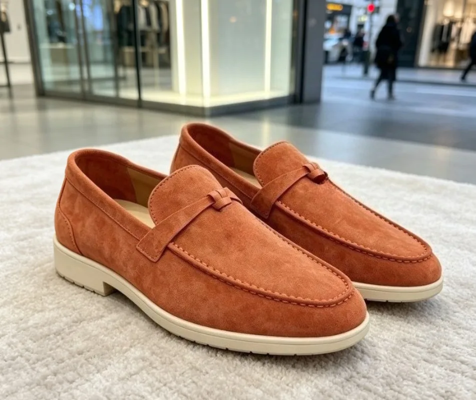Men Women British Style Loafers Slip On Flat All-Match Trendy Sport Casual Couple Daily Comfortable Walking Shoes Footwear