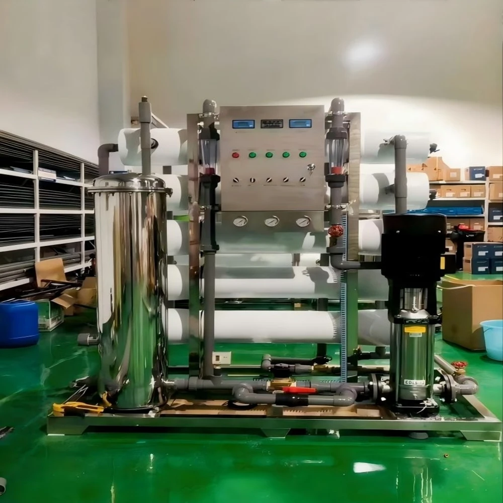 Small Automatic Seawater Desalination Equipment 1 Year 2000L/Hour Productivity Compact Design for Coastal Residential Use