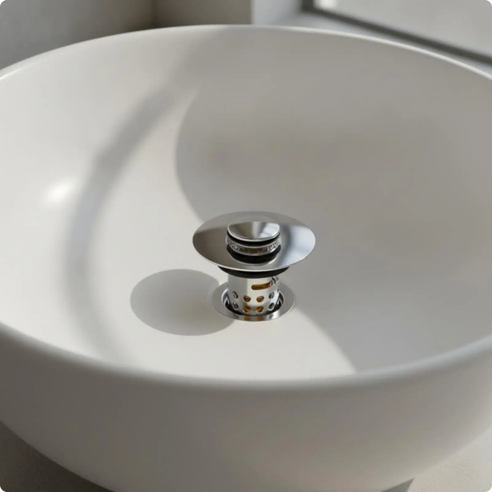 Premium Sink Drain Strainer Core Pop Up Stopper Stainless Steel Waste Drainer for Lavatory Basin