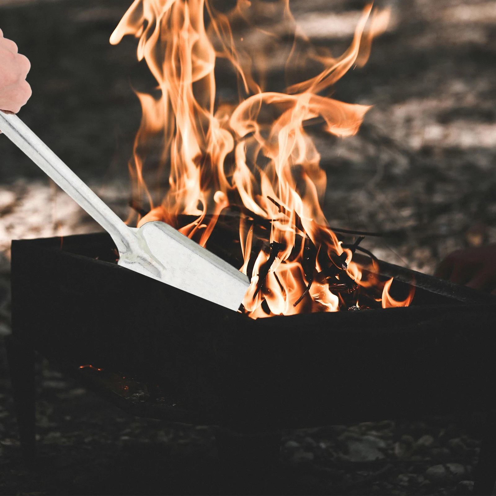 مجرفة فحم خفيفة الوزن، مغرفة رماد معدنية، مجرفة بستنة متعددة الوظائف، مدفأة، مقلاة غبار الفحم، تنظيف رماد المطبخ