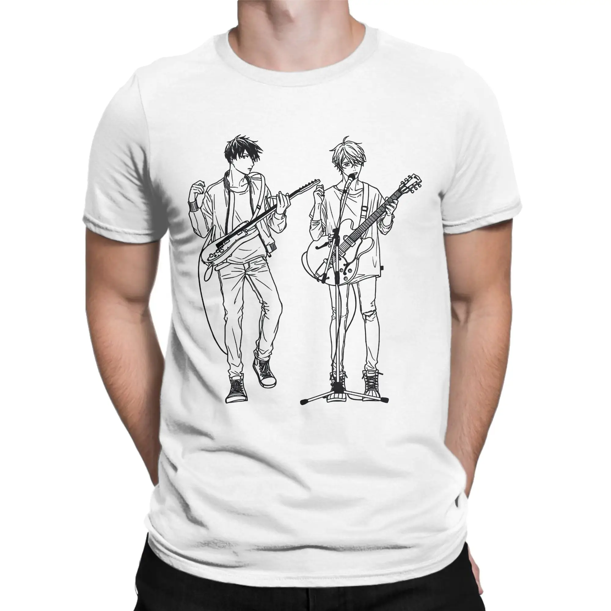 Mafuyu Sato And Ritsuka Uenoyama Givens Anime Line Art   Men T Shirts  Casual Tee Shirt T-Shirt Pure Cotton Plus Size Tops