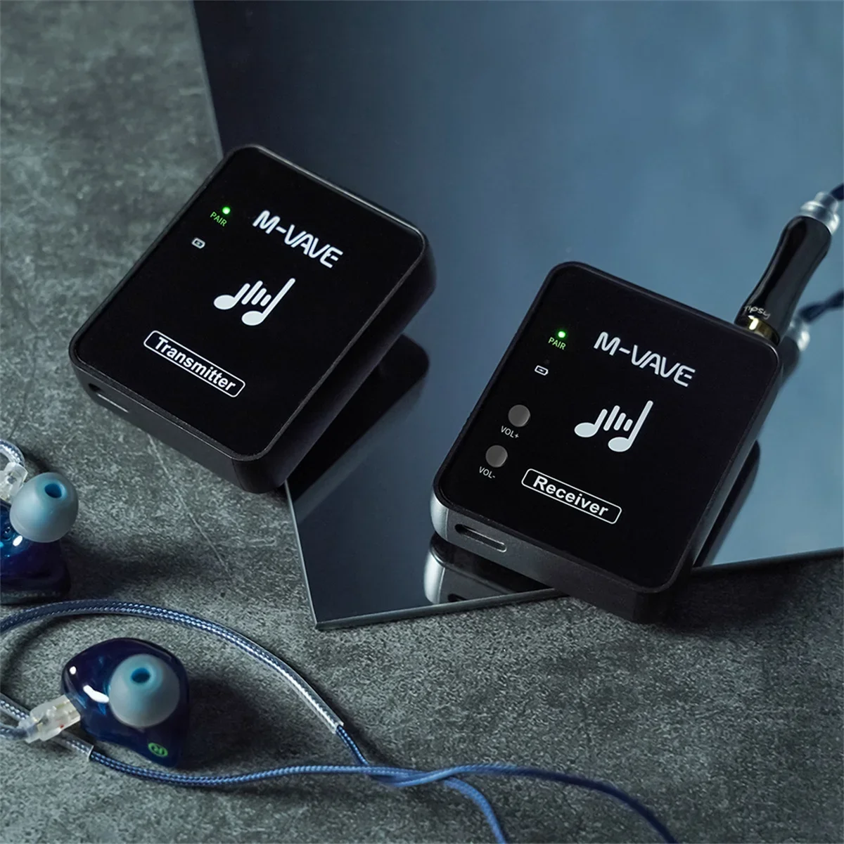 【セール中】M-VAVE WP-10 2.4GHz ワイヤレスイヤホンモニター伝送システム ワイヤレスイヤホンモニターの充電式レシーバー