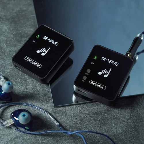 M-VAVE WP-10 2,4 GHz auricular inalámbrico Monitor sistema de transmisión receptor recargable de Monitor de auriculares inalámbricos