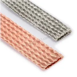 Copper Braided Screen Tin Plated Copper Mesh Acoustic Wire Anti-Interference Metal Braided Wire Copper Conductive Tape Grounding