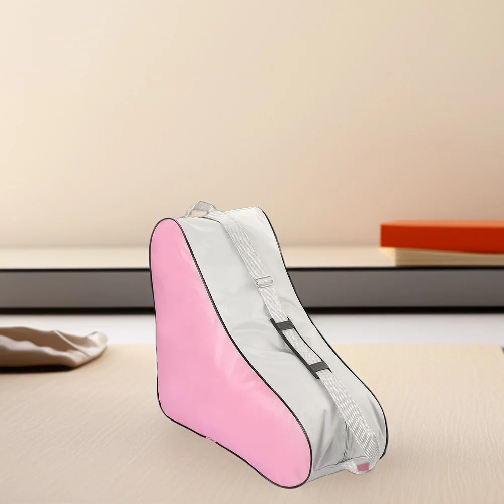 

Roller Skate Pouch Triangular Shape Stable Carry Case for Roller Inline Ice Skates Versatile Sports Tote Bag Ice Skating Bag
