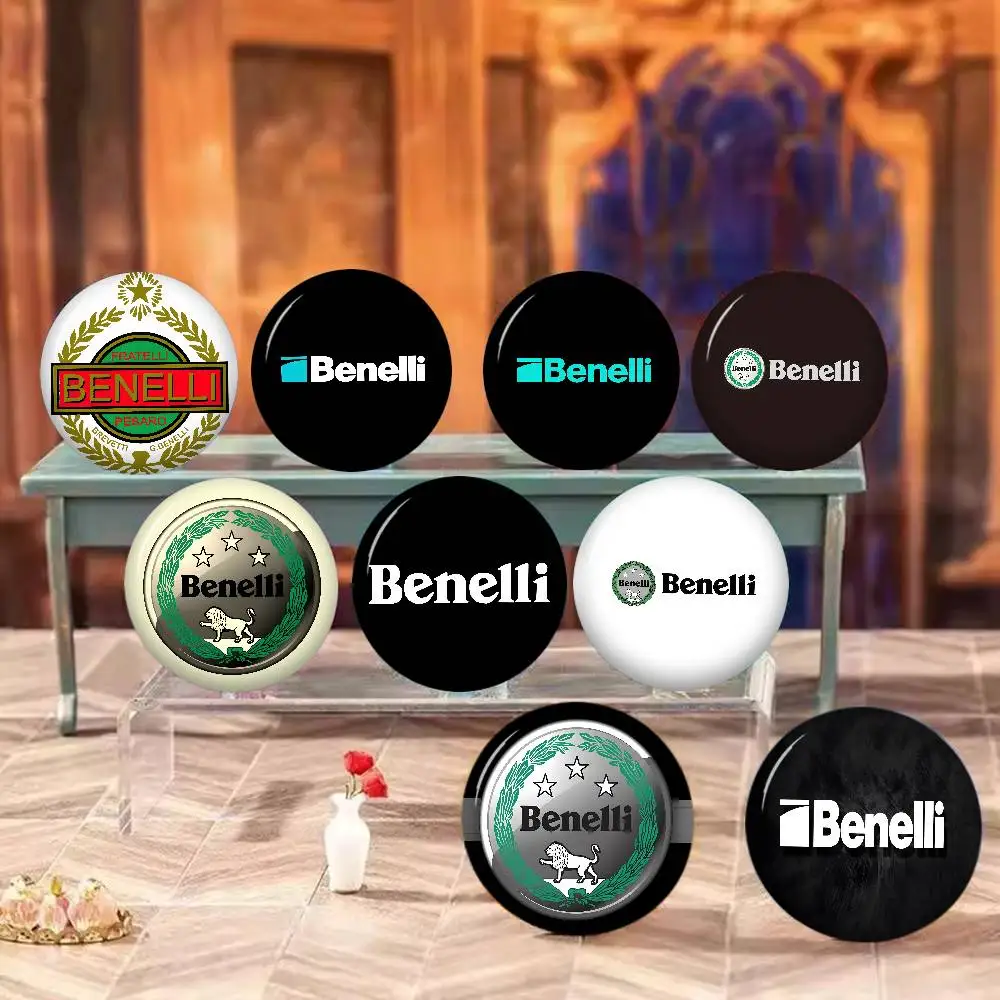 B-Benelli Round Button Pins Slogan Creative Brooches Backpack Clothes Decoration Fashion Cartoon Jewelry Gifts