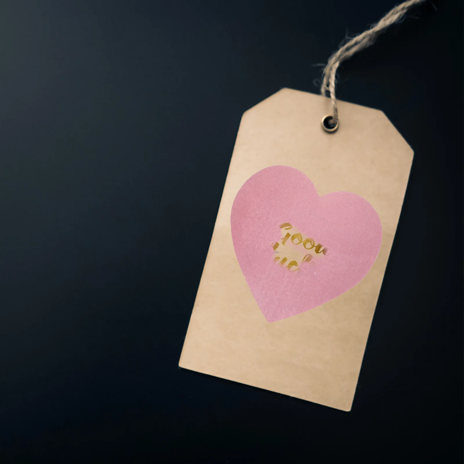 Heart- shaped Scratch off Stickers Party Banquet Label Stickers Gift Wrapping Stickers Stickers 300