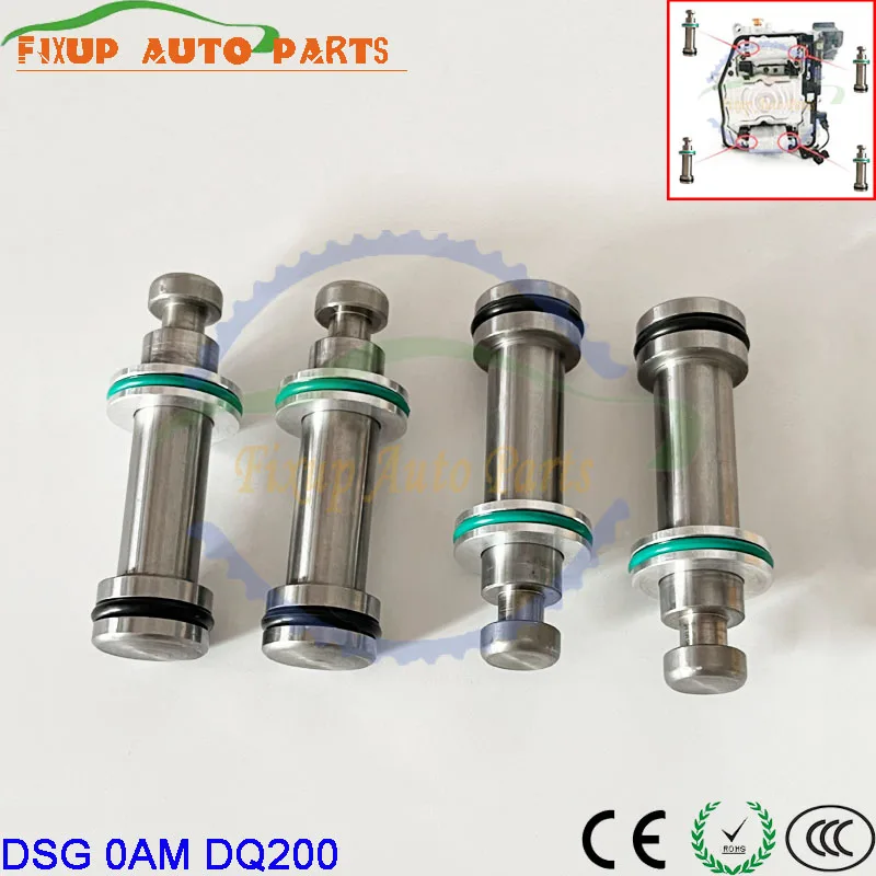 

4PCS 0AM DSG7 DQ200 Auto Transmission Valve Body Push Control Rod For Jetta Audi VW Seat Gearbox Clutch Valve Body Plungers