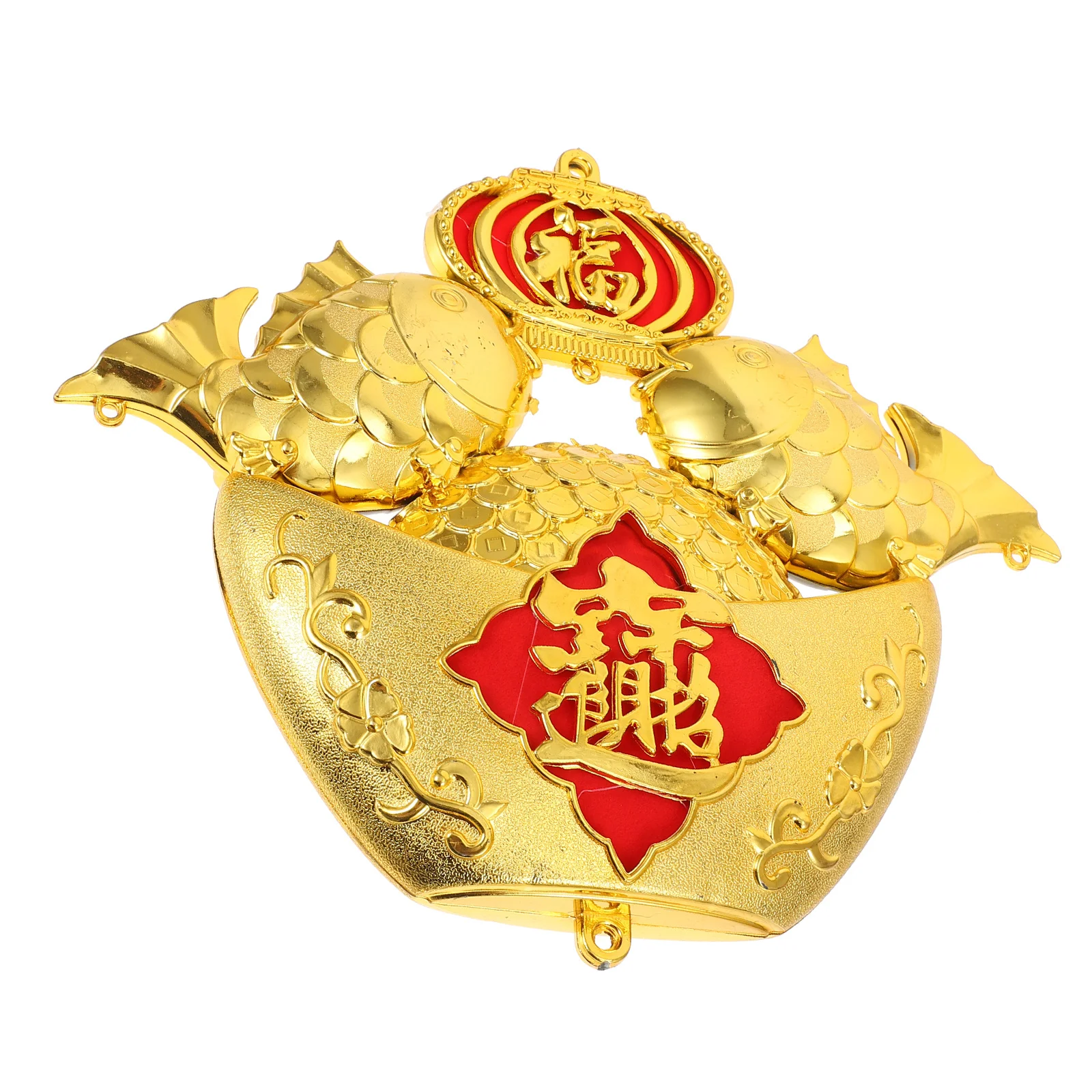 1 قطعة سبيكة ذهبية معلقة ديكور السنة الصينية الجديدة مهرجان الربيع DIY المعلقات الرائعة الحرف البلاستيكية زخرفة احتفالية #5