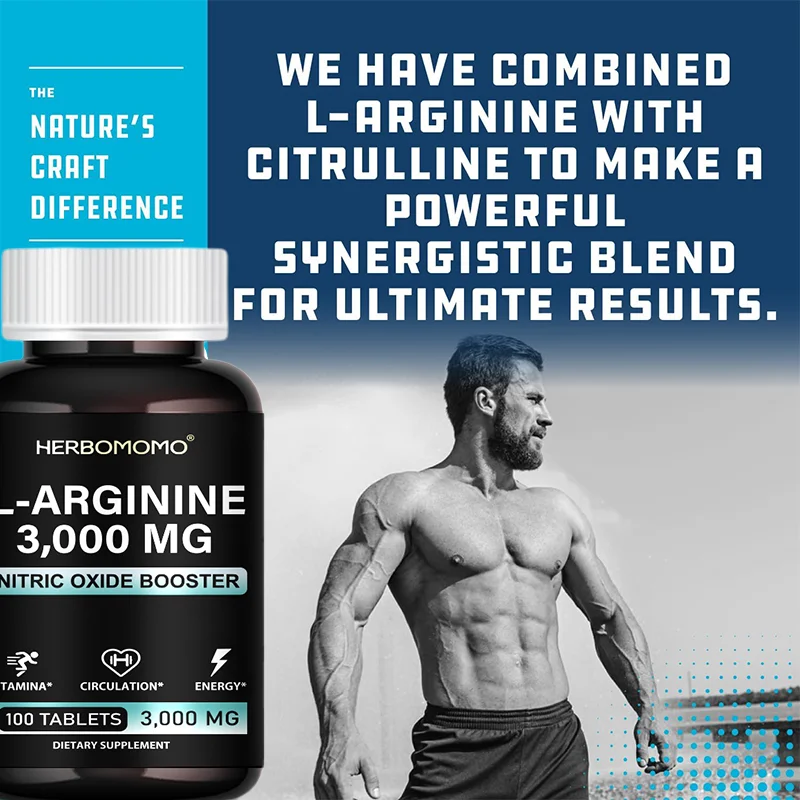 L-Arginine Supplement for Me Nitric Oxide Precursor Improve Endurance , Performance & Energy