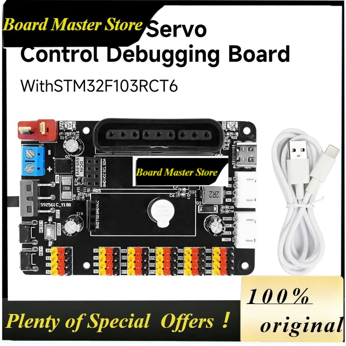 BoMaSA26Z 24-Channel PWM Servo Debugging Board Motor Controller Module Tool For DIY Electronic Robot Arm RC Car Kit