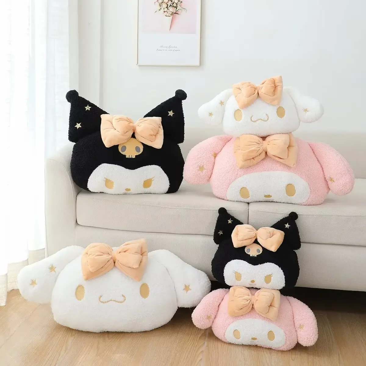 

Sanrio японского аниме Cinnamoroll My Melody плюшевый подголовник милый мультфильм Куроми мягкая подушка кукла удобные подарки для девочки