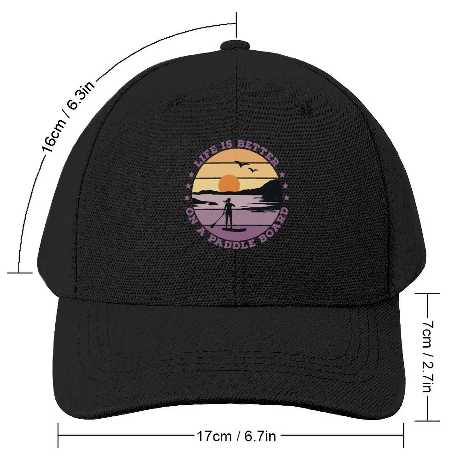 SUP - Life is better on a paddle board (Women) Baseball Cap Horse Hat Hip Hop Mens Tennis Women's