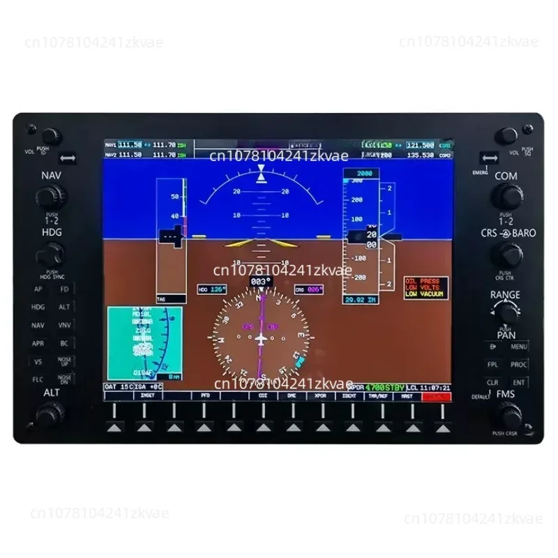 P3D Microsoft Simulated Flight G1000 Integrated Aerophone Display Panel 10.4-Inch Meters Display xplan/FSX/MSFS2020