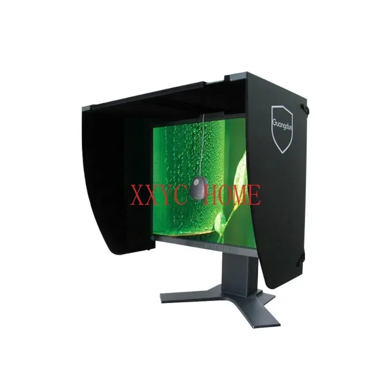 

Desktop Computer Monitor Hood Anti-Reflective Brightness 27-Inch Display Screen Sun Visor Tinted Shade Reduction Artifact